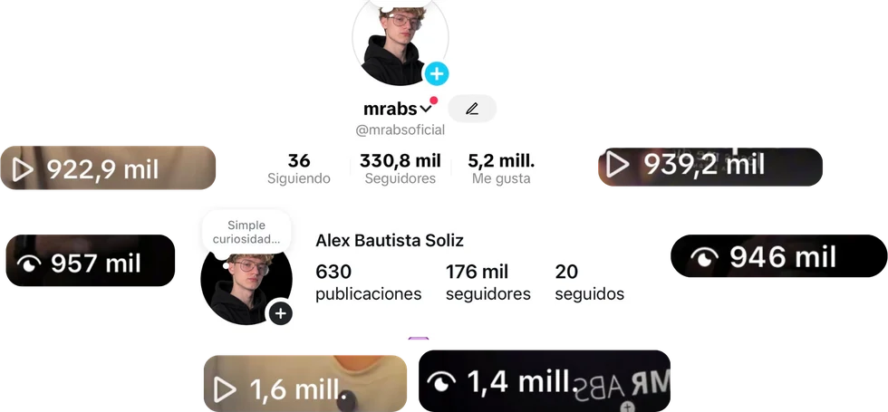 Resultados reales: cientos de miles de seguidores y millones de vistas